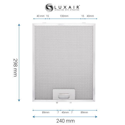 Metal Grease Filter 298mm x 240mm