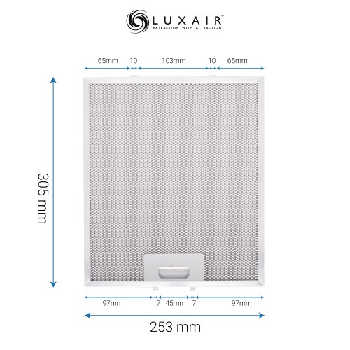 Metal Grease Filter 305mm x 253mm