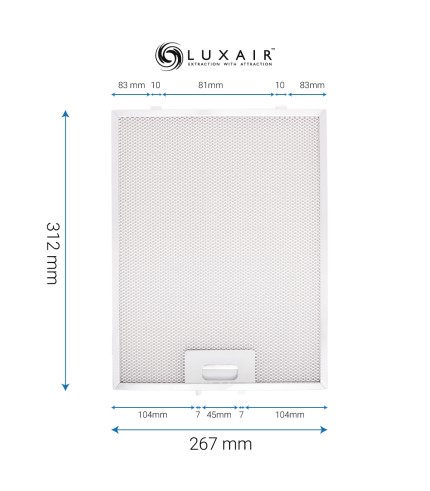 Metal Grease Filter 312mm x 267mm