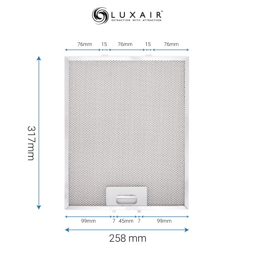 Metal Grease Filter 317mm x 258mm