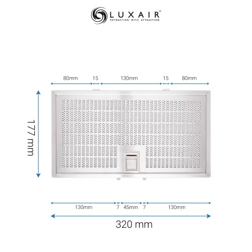Metal Grease Filter 320mm x 177mm