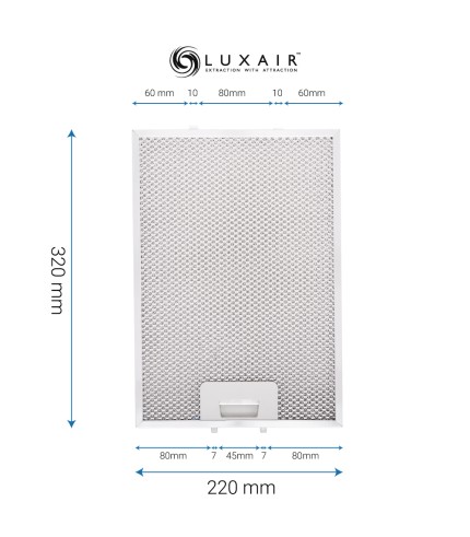 Metal Grease Filter 320mm x 220mm