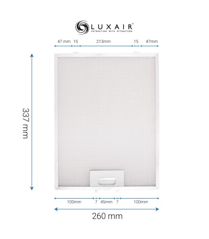 Metal Grease Filter 337mm x 260mm