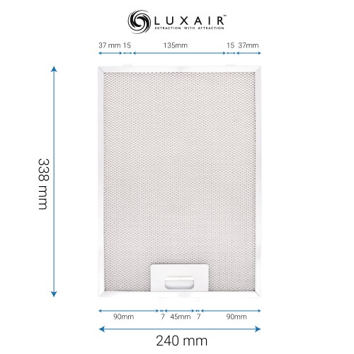 Metal Grease Filter 338mm x 240mm