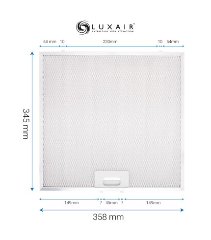 Metal Grease Filter 345mm x 358mm