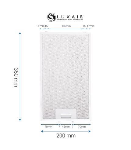 Metal Grease Filter 350mm x 200mm