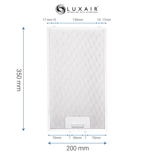 Metal Grease Filter 350mm x 200mm