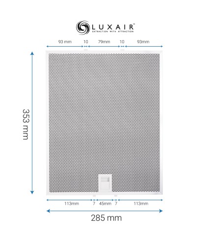 Metal Grease Filter 353mm x 285mm