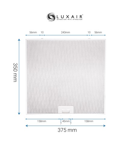 Metal Grease Filter 375mm x 350mm