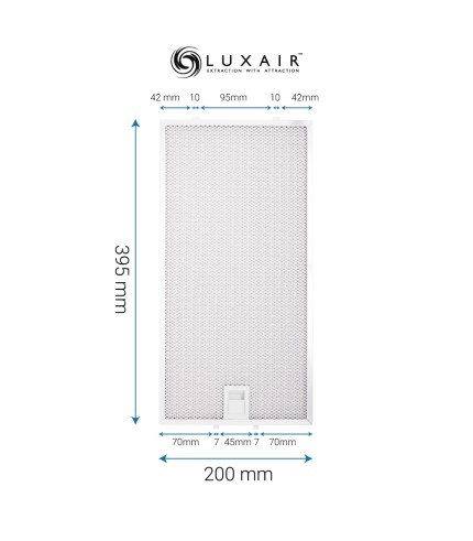 Metal Grease Filter 395mm x 200mm