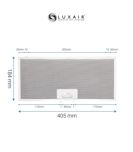 Metal Grease Filter 405mm x 184mm