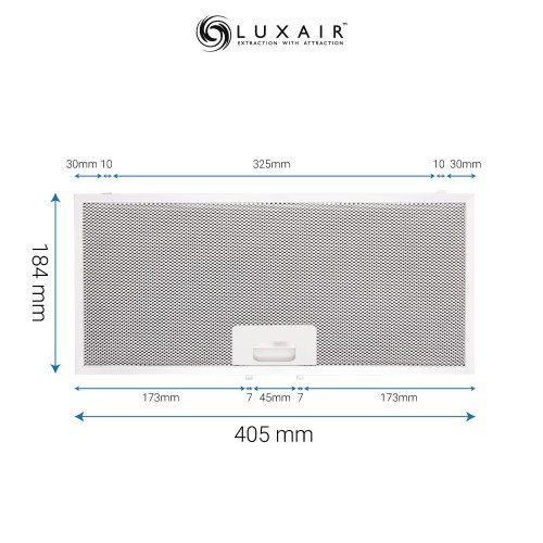 Metal Grease Filter 405mm x 184mm