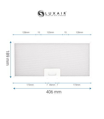 Metal Grease Filter 406mm x 189mm