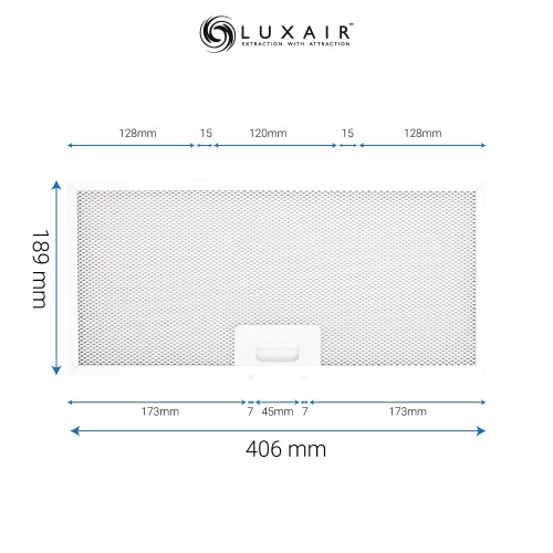 Metal Grease Filter 406mm x 189mm