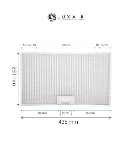 Metal Grease Filter 435mm x 260mm