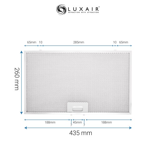 Metal Grease Filter 435mm x 260mm