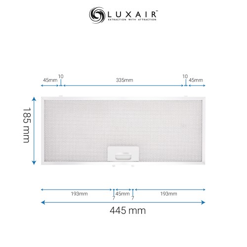 Metal Grease Filter 445mm x 185mm