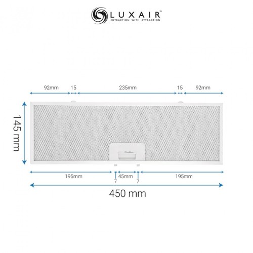 Metal Grease Filter 450mm x 145mm